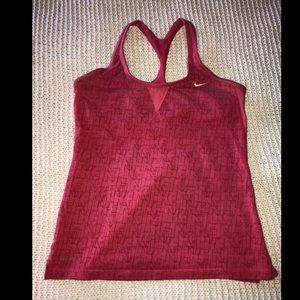 Nike Logo Tank in Pink